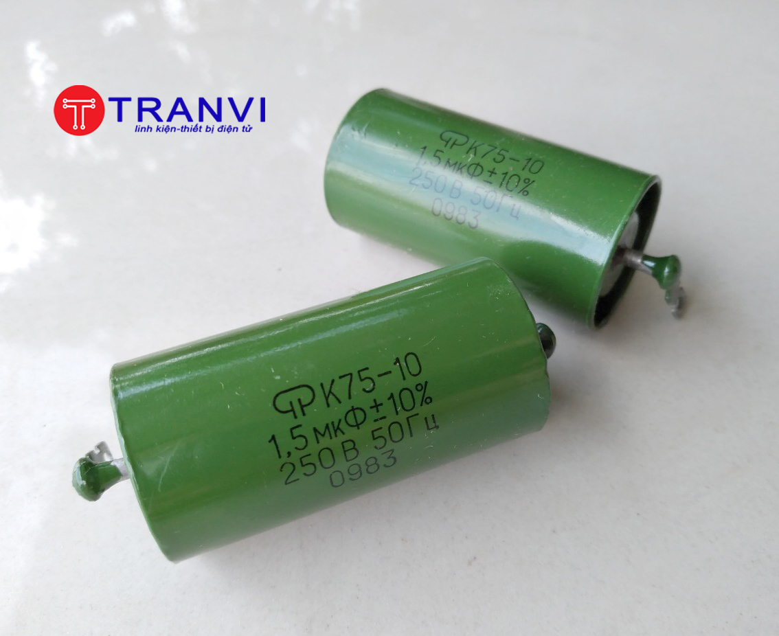 Tụ Dầu Nga 1.5mF-250V-Bộ 2 Cái