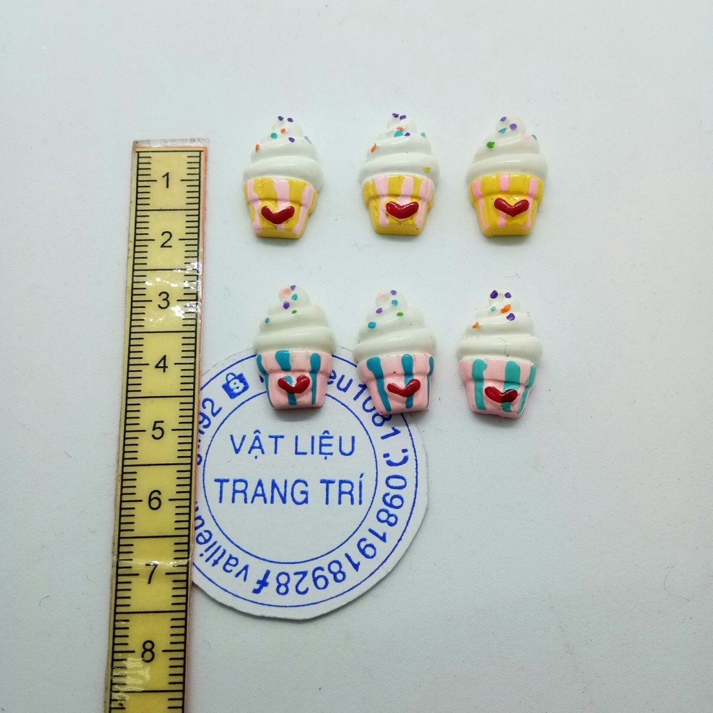 [HCM]Ly Kem Vàng Phụ Kiện Trang Trí Charm Slime [1 ly ]