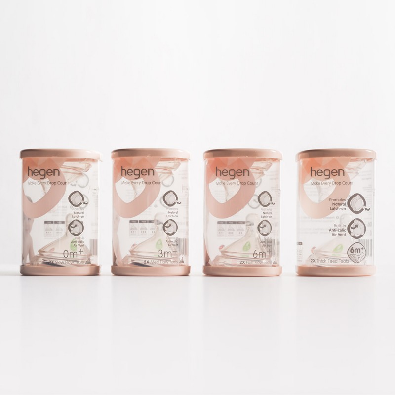 Núm ti thay thế bình Hegen 0m+/1m+/3m+/6m+/y set 2 cái có hộp