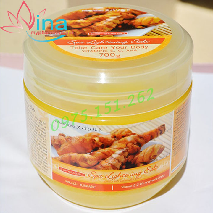 [HCM]MUỐI TẨY TẾ BÀO CHẾT DƯỠNG TRẮNG DA CAREBEAU SPA LIGHTENING SALT HƯƠNG NGHỆ 700GR