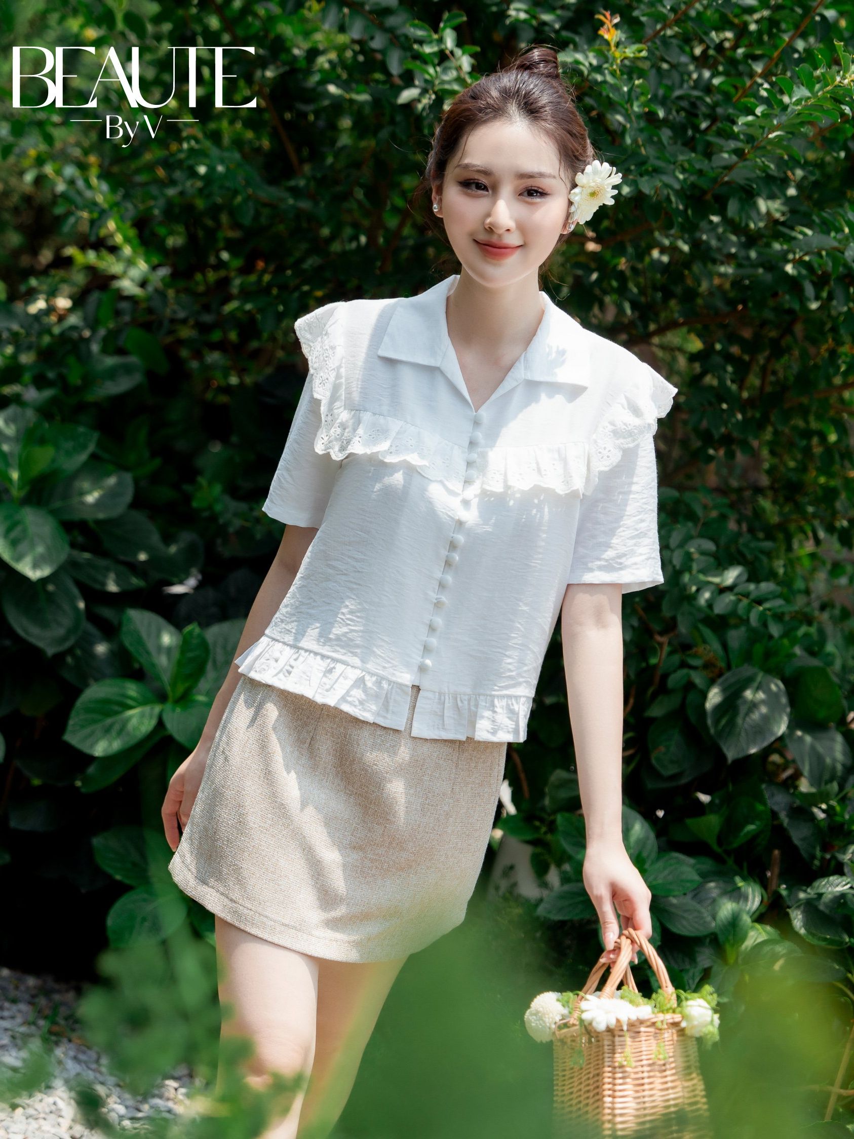 BEAUTEBYV - Chân váy dáng chữ A Milane (có lót quần bằng vải chính)