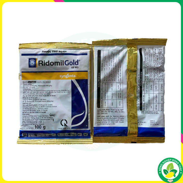 Thuốc Trừ Bệnh RidomilGold 68 WG (gói 100g)