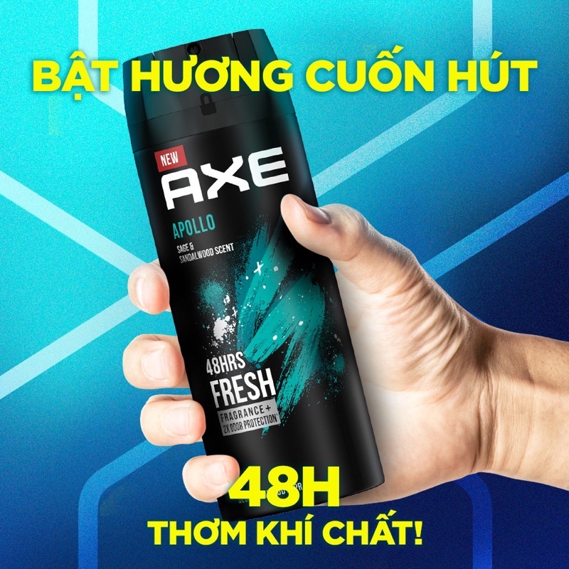 Chính hãng công ty xịt khử mùi axe body spray - deodorant 135ml