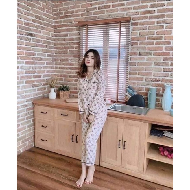 Sale Bộ Pijama (Quần Dài-Tay Dài) Kate Thái Cao Cấp
