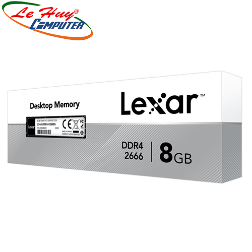 Ram máy tính Lexar 8GB DDR4 2666Mhz Không Tản Nhiệt LD4AU008G-R2666G