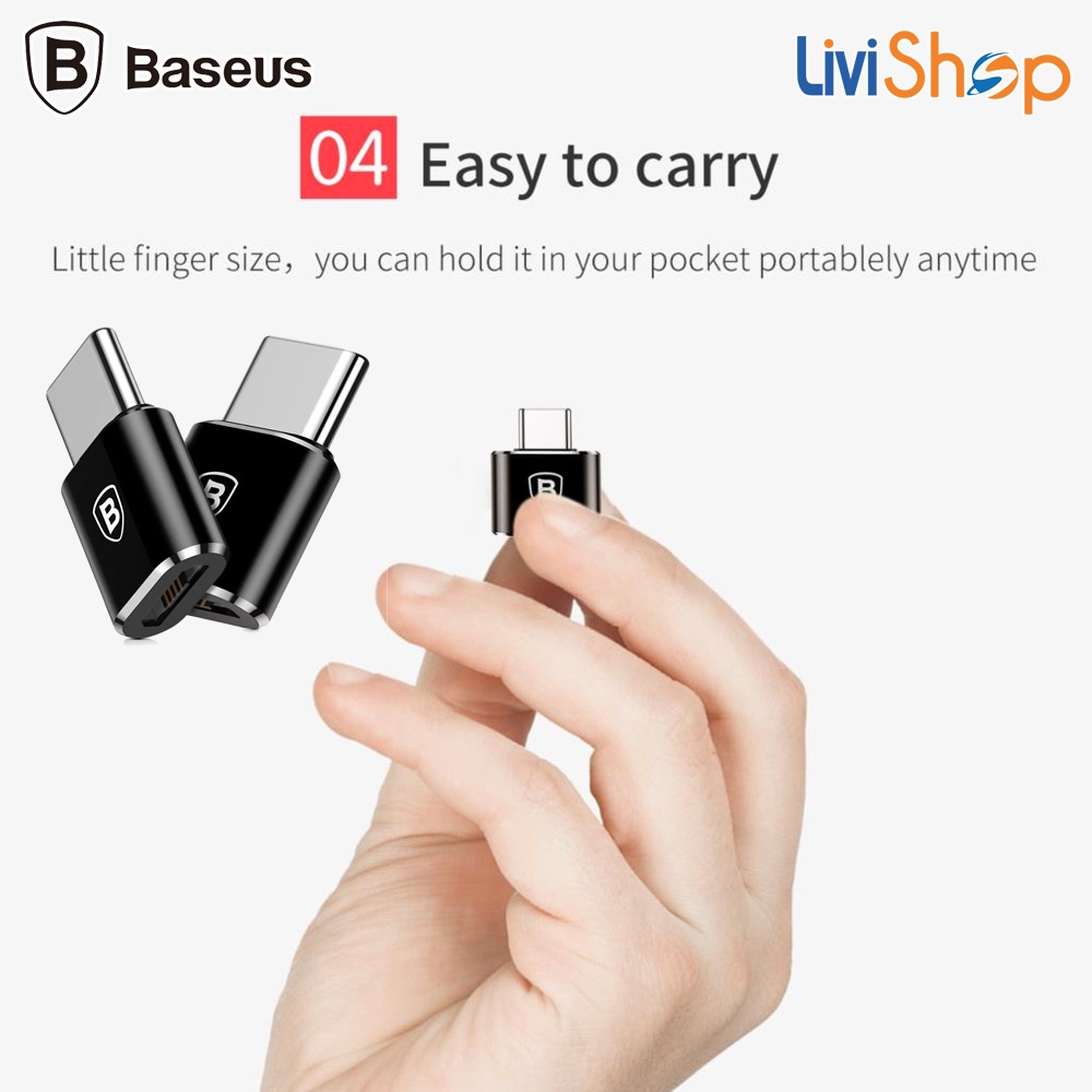 Đầu chuyển Baseus Micro USB sang USB Type C 3.1