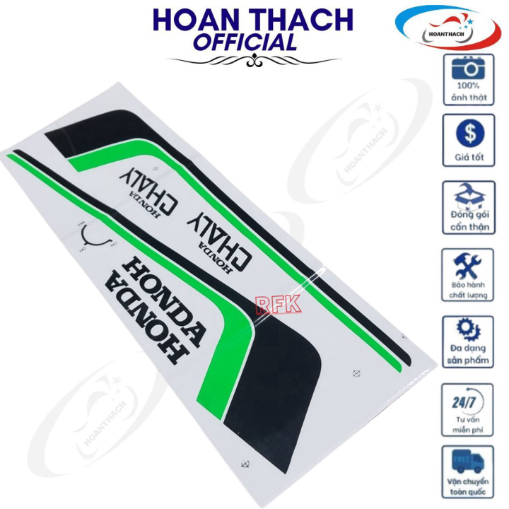 Bộ Tem Xe Máy Chaly Xanh