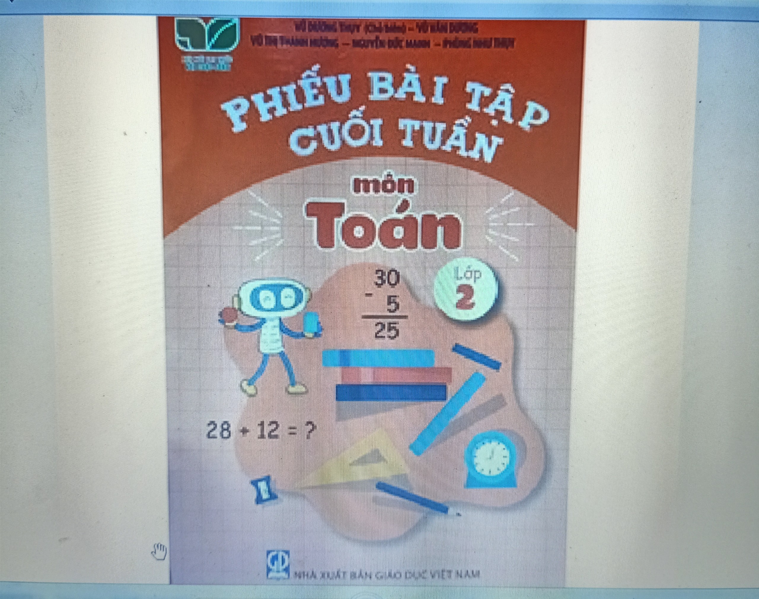 Phiếu bài tập cuối tuần môn Toán lớp 2