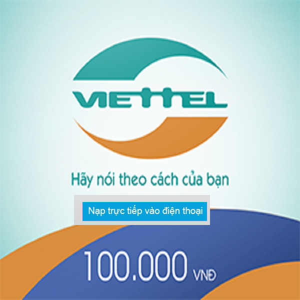 [HCM] THẺ Viettel  100.000 VNĐ & PHÍ CHUYỂN