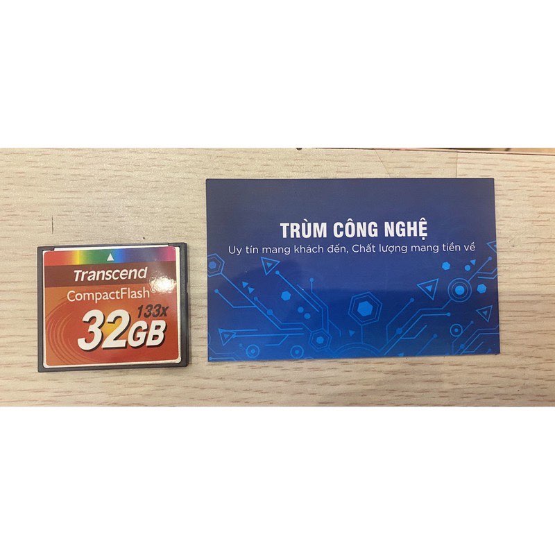 Thẻ nhớ CF Transcend CompactFlash 32GB 133x Speed dùng cho máy ảnh , máy CNC