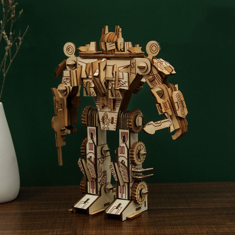 Đồ chơi lắp ráp gỗ 3D Mô hình Robot Optimus Prime