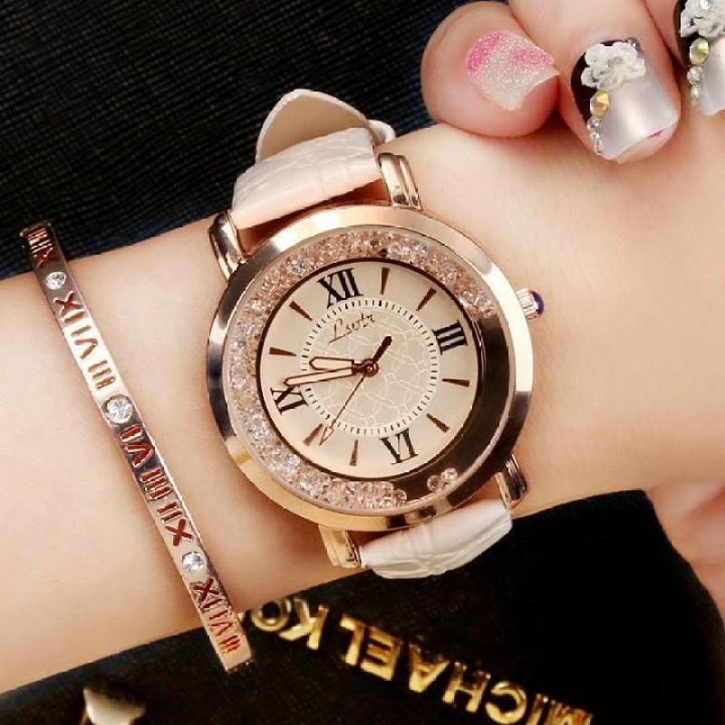 Nơi bán Đồng hồ thời trang nữ Lstvr mặt đính Saphiar thiết kế mới hot trend 2019