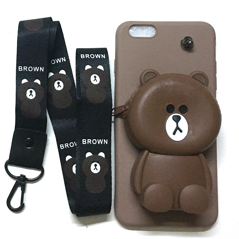 Ốp Lưng Thú Túi iPhone 6 Plus / 6s Plus kèm dây đeo (hình dẻo) ( CHỌN HÌNH )