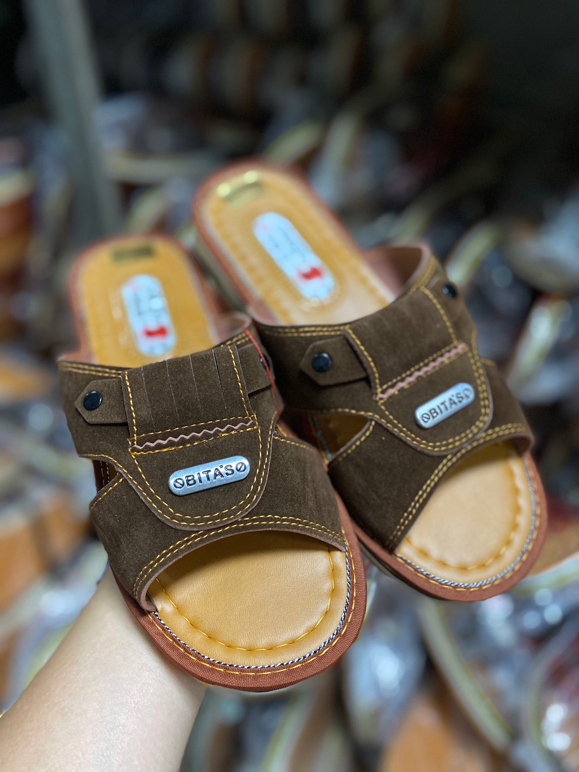 Dép Gà Nút Nam Bitas Chính Hiệu Size 38 - 42