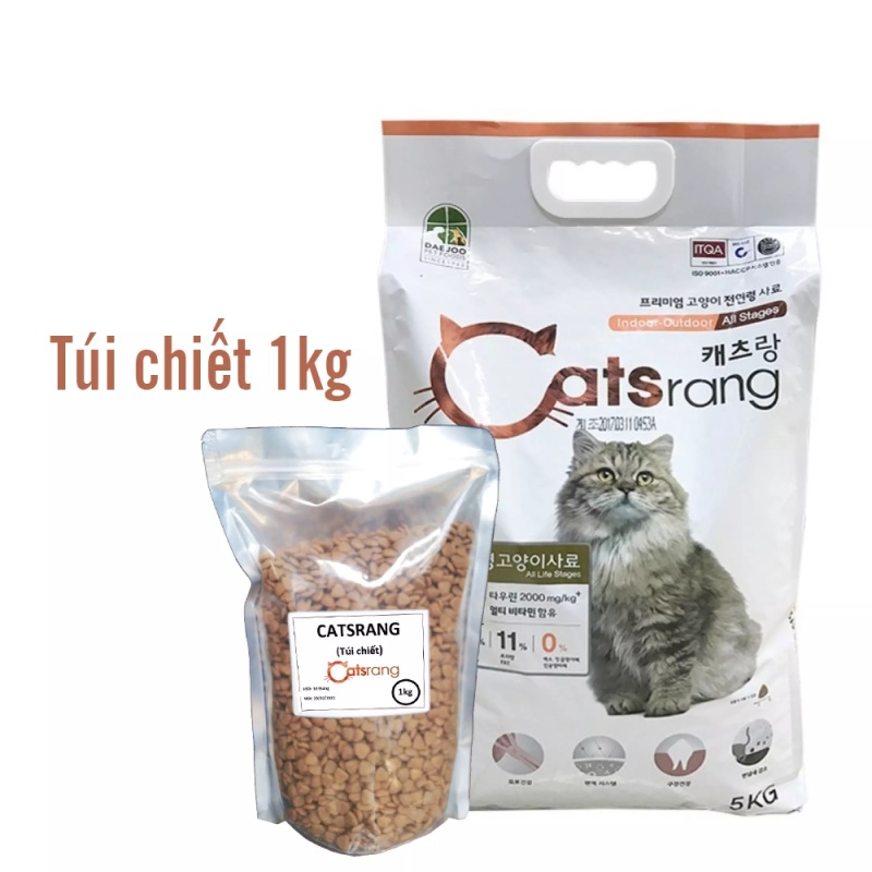 (Gói chiết 1kg) Thức ăn hạt CATSRANG cho mèo( mọi lứa tuổi) - Hàn Quốc - [ hanpet Thú Cưng]