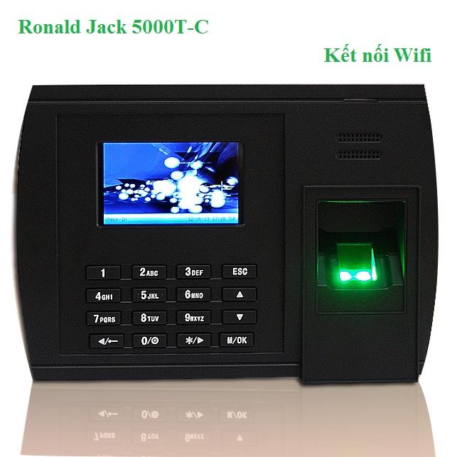 [HCM]Máy chấm công vân tay và Wifi RONALD JACK 5000T-C