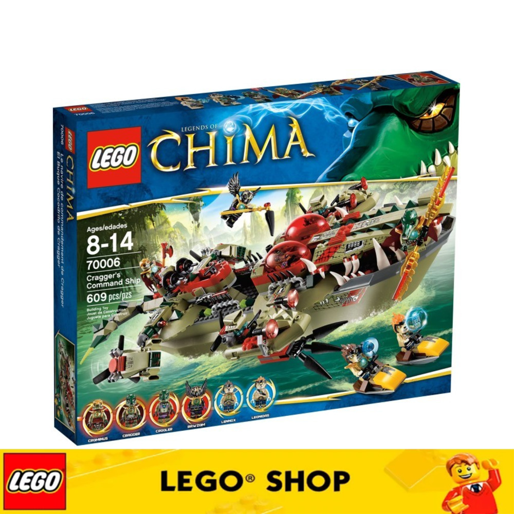 LEGO Chima Cragger Command Ship 70006 (609 cái) Đảm bảo chính hãng, từ Đan Mạch Khối xây dựng Đồ chơi