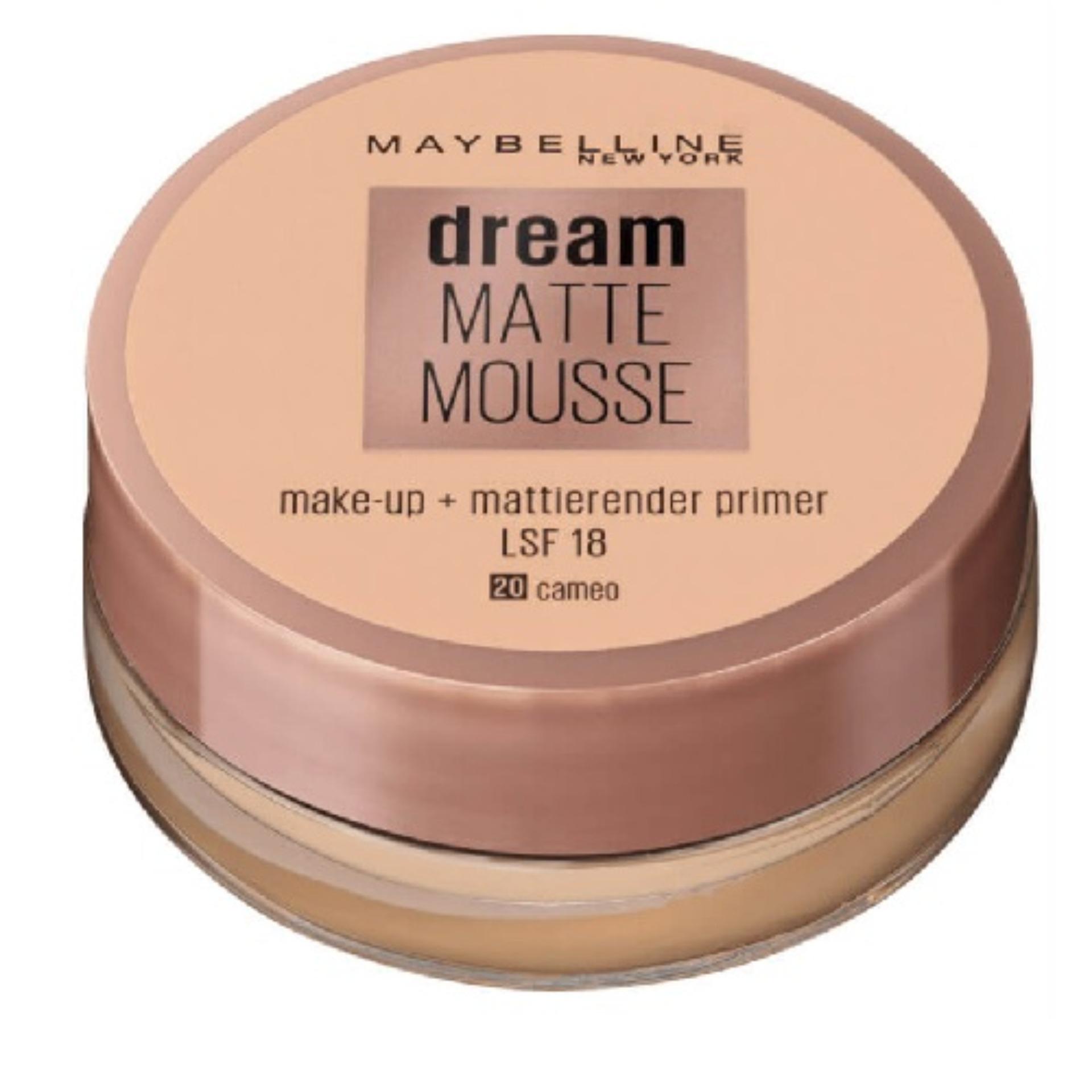 Phấn tươi Maybelline Dream Matte Mousse Make-up - Ý (Cameo 020 - Trắng hồng)
