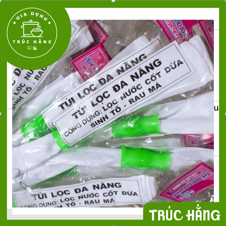 Túi lọc nước cốt dừa - lọc sữa đậu nành - lọc trà,vv...đa năng tiện lợi