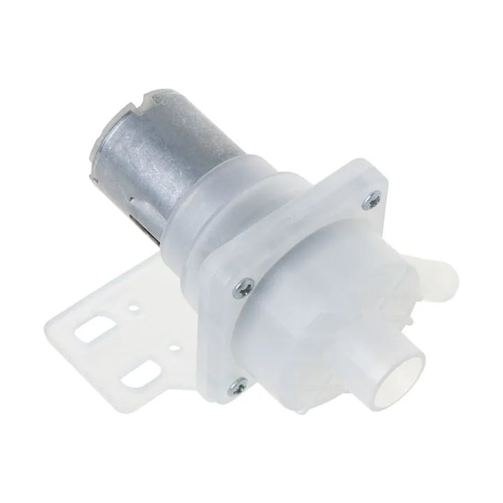 Máy bơm mini 12v nhựa trắng