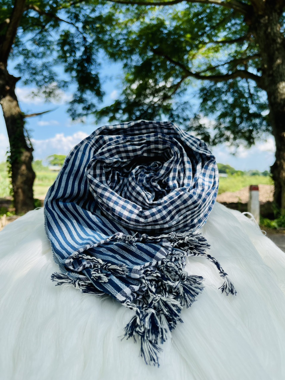 Khăn rằn campuchia vải cotton