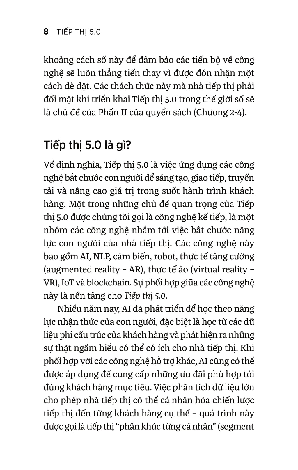 Sách Fahasa - Tiếp Thị 5.0: Công Nghệ Vị Nhân Sinh
