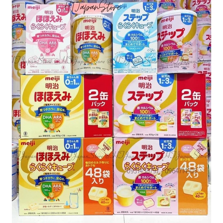 SỮA Meiji 0-1/1-3 LON 800gr [date mới nội địa Nhật]