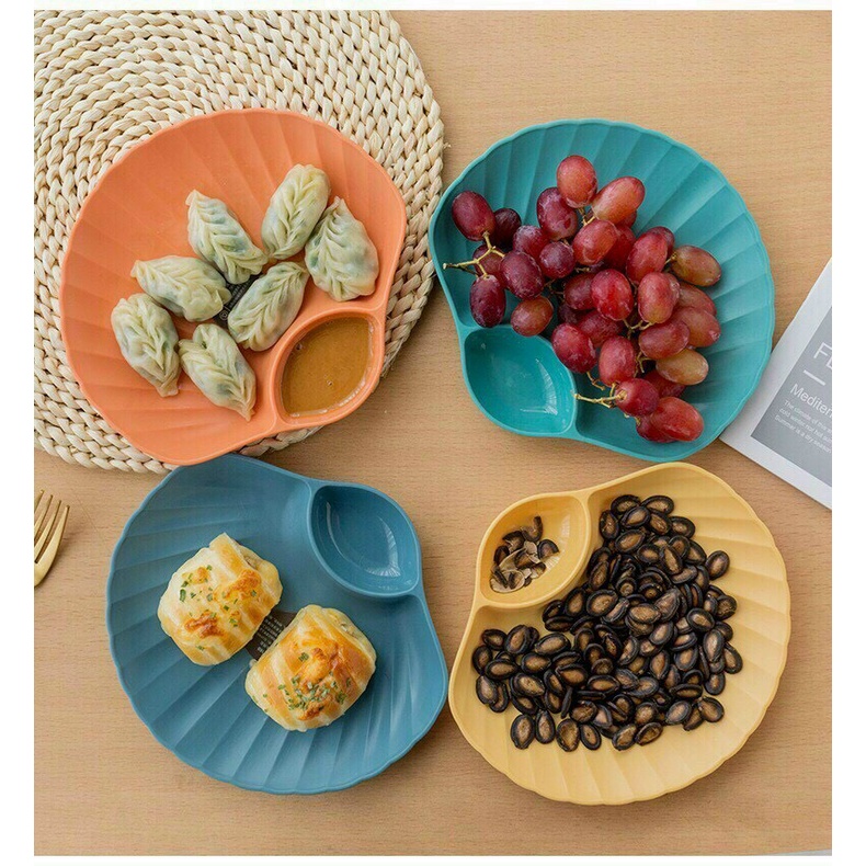 Đĩa Vỏ Sò Lúa Mạch - Set 4 Chiếc