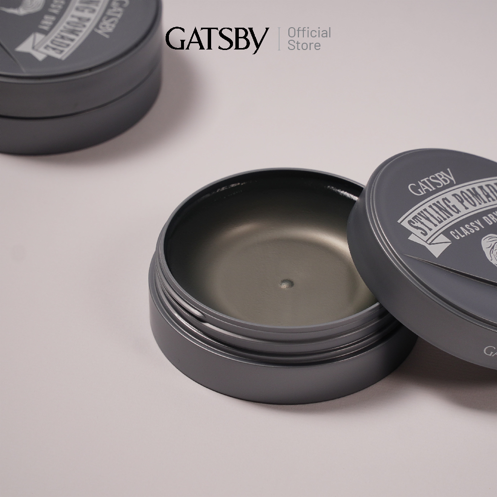 Sáp vuốt tóc GATSBY Styling Pomade Classy Dry, Pomade tạo kiểu Side Wept giữ nếp tóc vững chắc & tự nhiên 75g