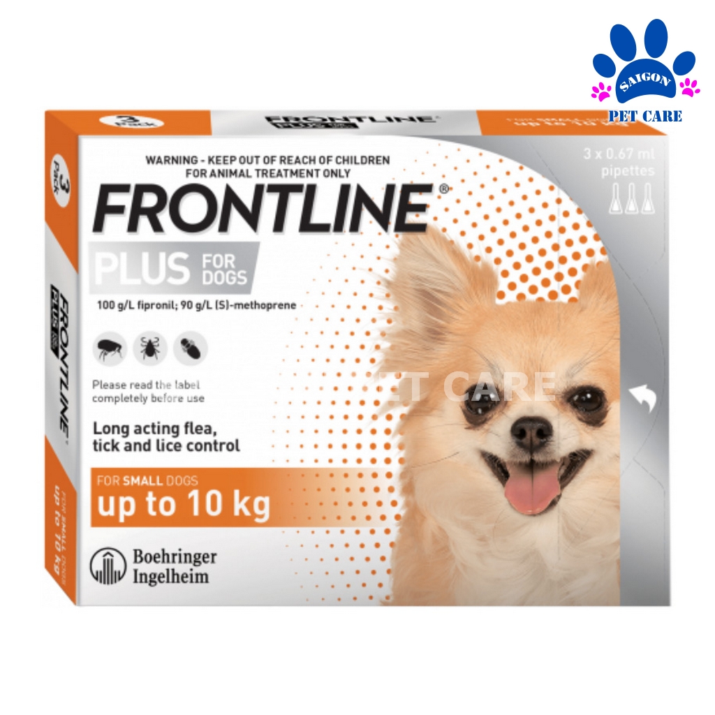 Nhỏ gáy trị ve rận, bọ chét Frontline Plus cho chó (1 ống)