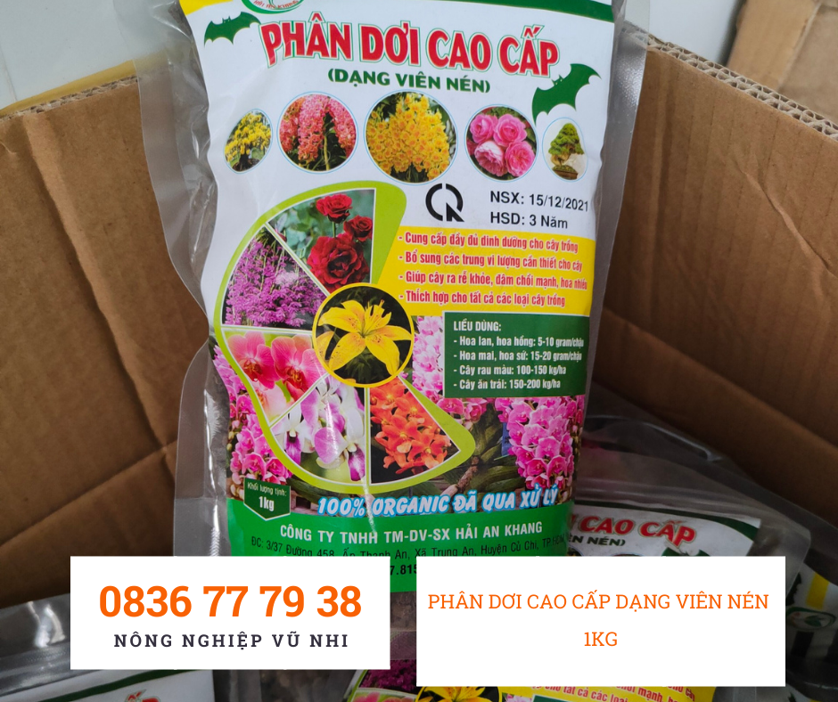 Phân dơi cao cấp dạng viên nén 1kg