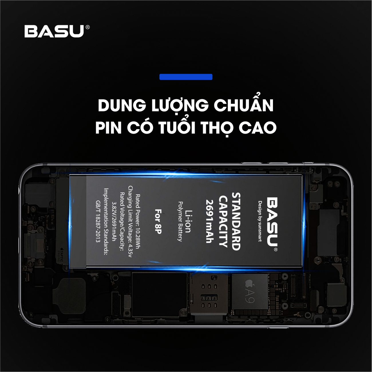 Pin iphone 5S/5C - Chính hãng BASU