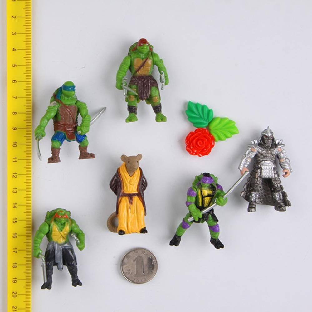 [HCM]Bộ 06 Mô Hình Trang Trí Ninja Rùa - Mẫu 02