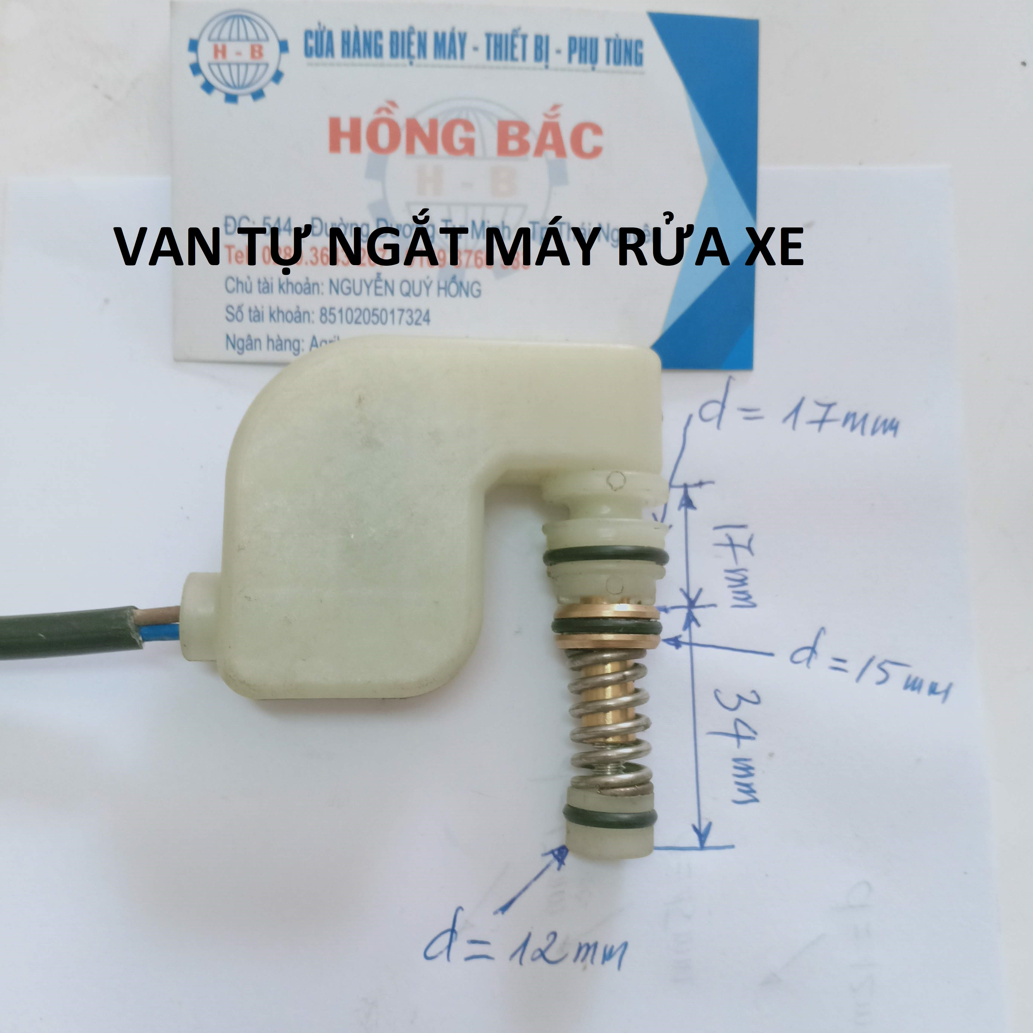 Rơ le tự ngắt máy rửa xe cao áp mini loại cong