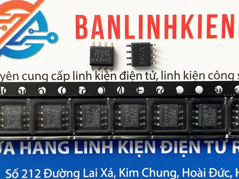 Ne5532 ne5532dr n5532 sop-8 ic thuật toán sop-8 nhập khẩu