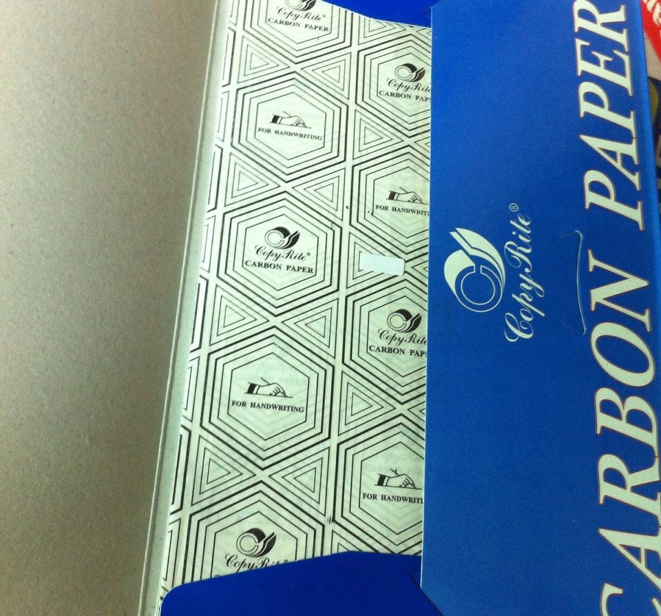 Xấp 100 tờ giấy than trắng carbon paper