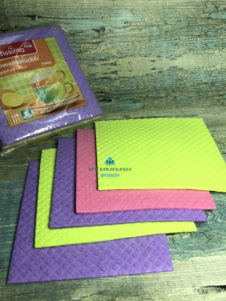 [HCM]Khăn lau đa năng Profissimo -  nội địa Đức (1 gói gồm 5 khăn)