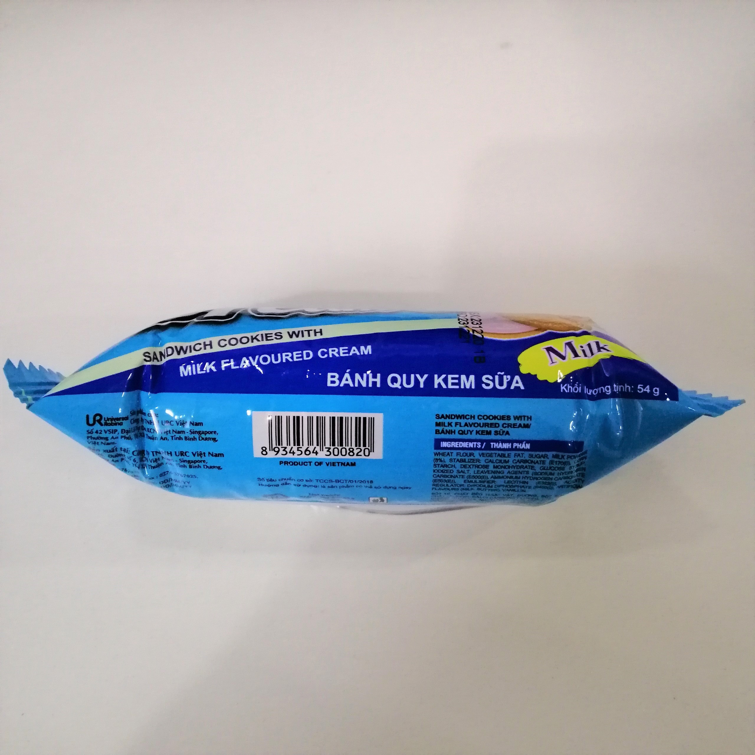 Bánh Quy Cream-O Kem Sữa (Cây 54g - Xanh Nhạt)
