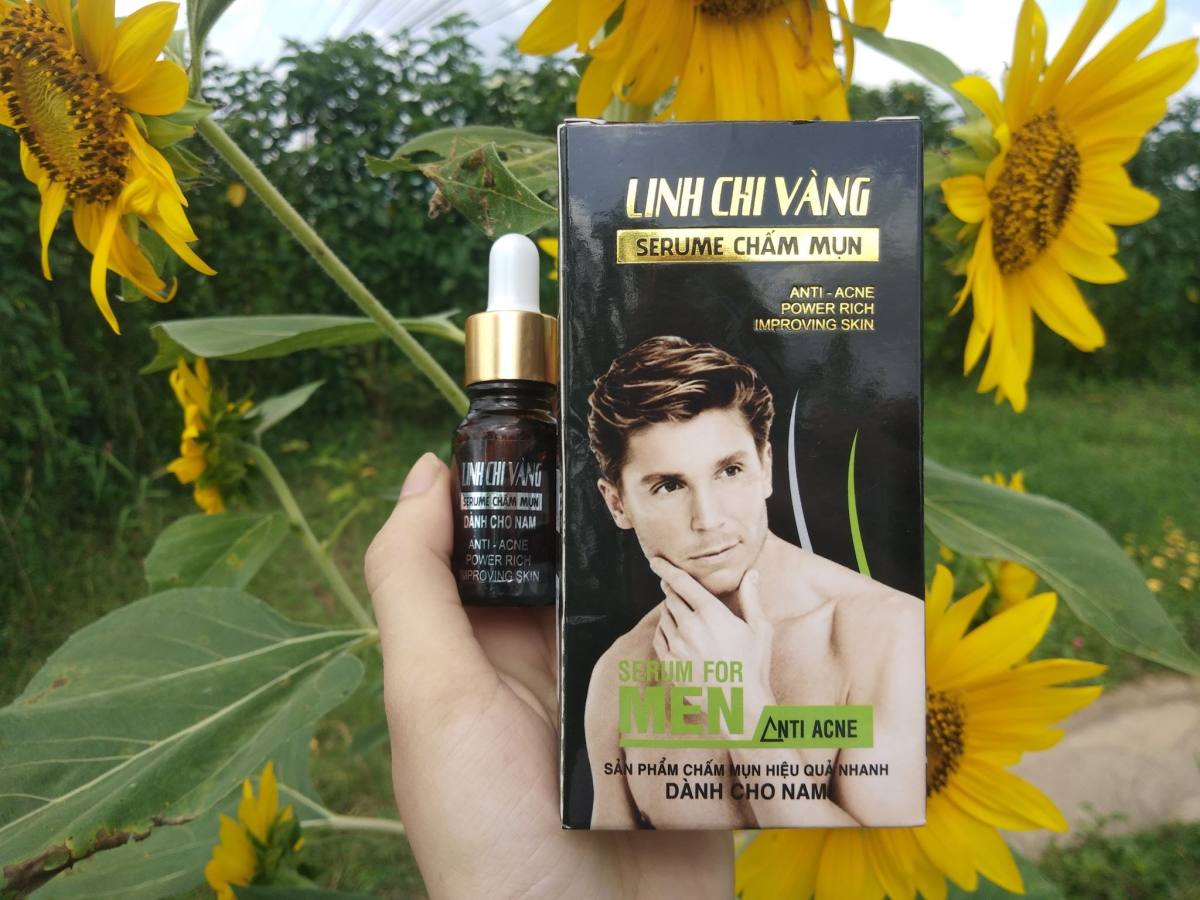 [HCM]Serum Chấm Mụn Dành Cho Nam LINH CHI VÀNG 18ml