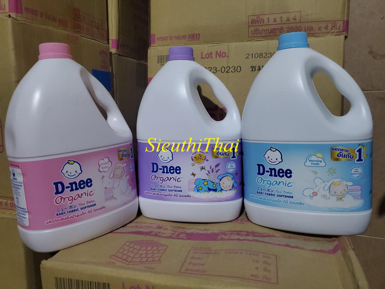 Nước xả màu Tím Dnee 2800ml Thái Lan