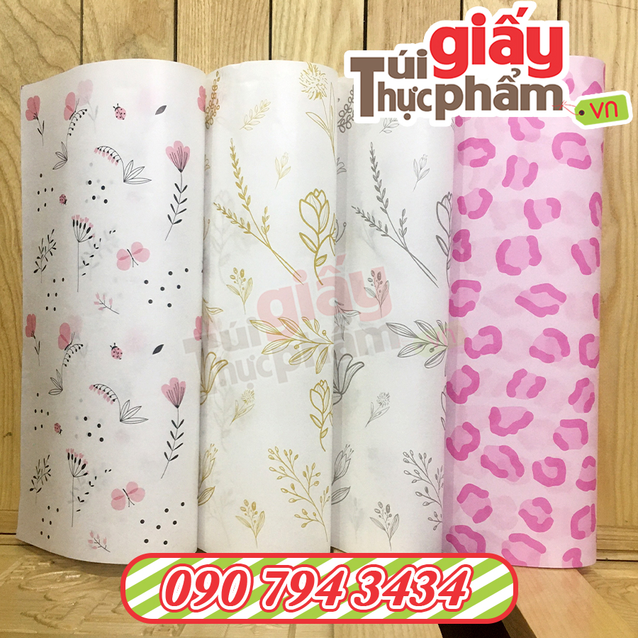 Giấy Gói Thời Trang, Phụ Kiện (500 tờ / 40x60cm / 40gsm / Hoa Lá)