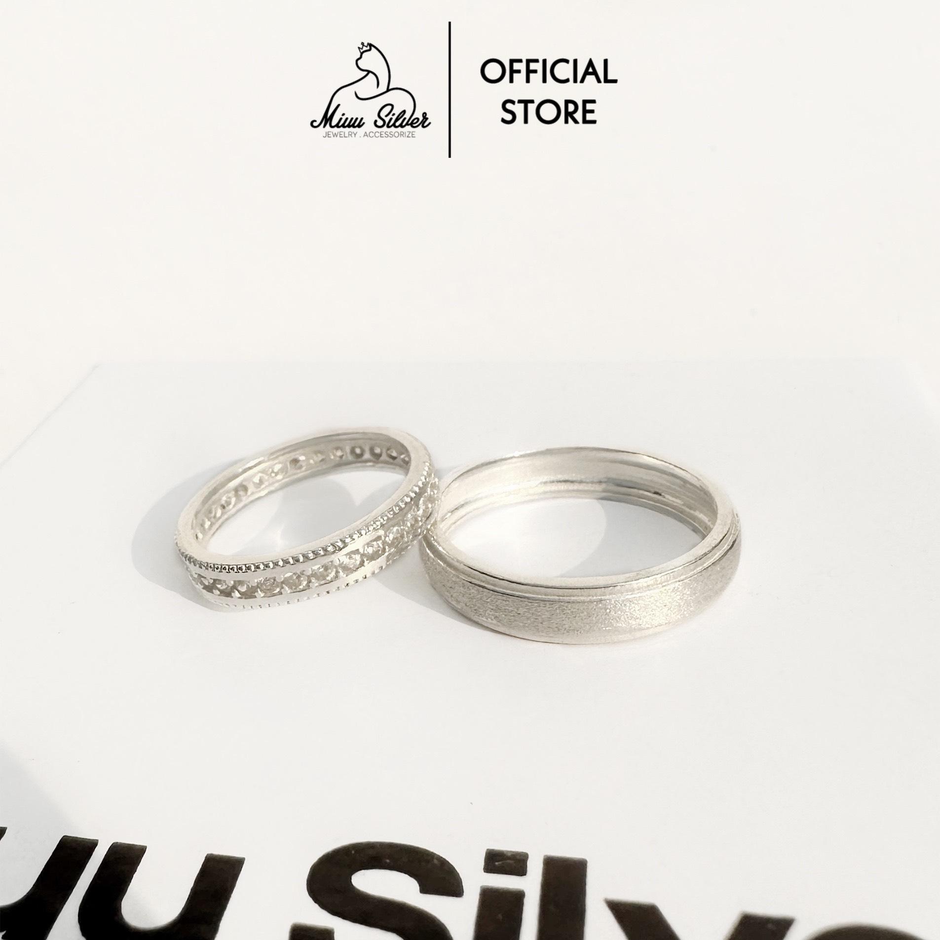 Nhẫn đôi bạc 925 Miuu Silver, nhẫn cặp Giselle