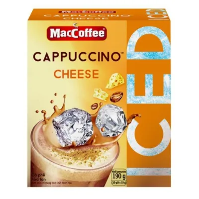 Cafe MacCoffee Cappuccino Vị Phô Mai 190g (10 gói x 19g)