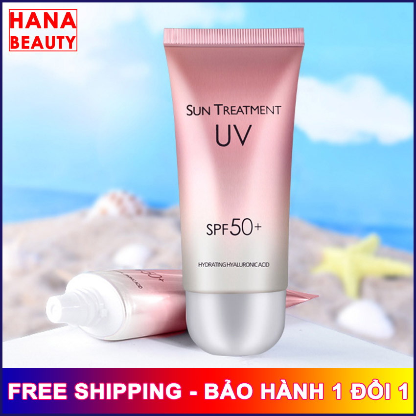 [SIÊU HOT] Kem Chống Nắng Trắng Da Sun Treatment hanatech SPF50+ cảm giác nhẹ nhàng không thấm nước không gây nhờn chai nhỏ gọn tiện lợi mang theo – Kem chống nắng nội địa Trung Hanatech