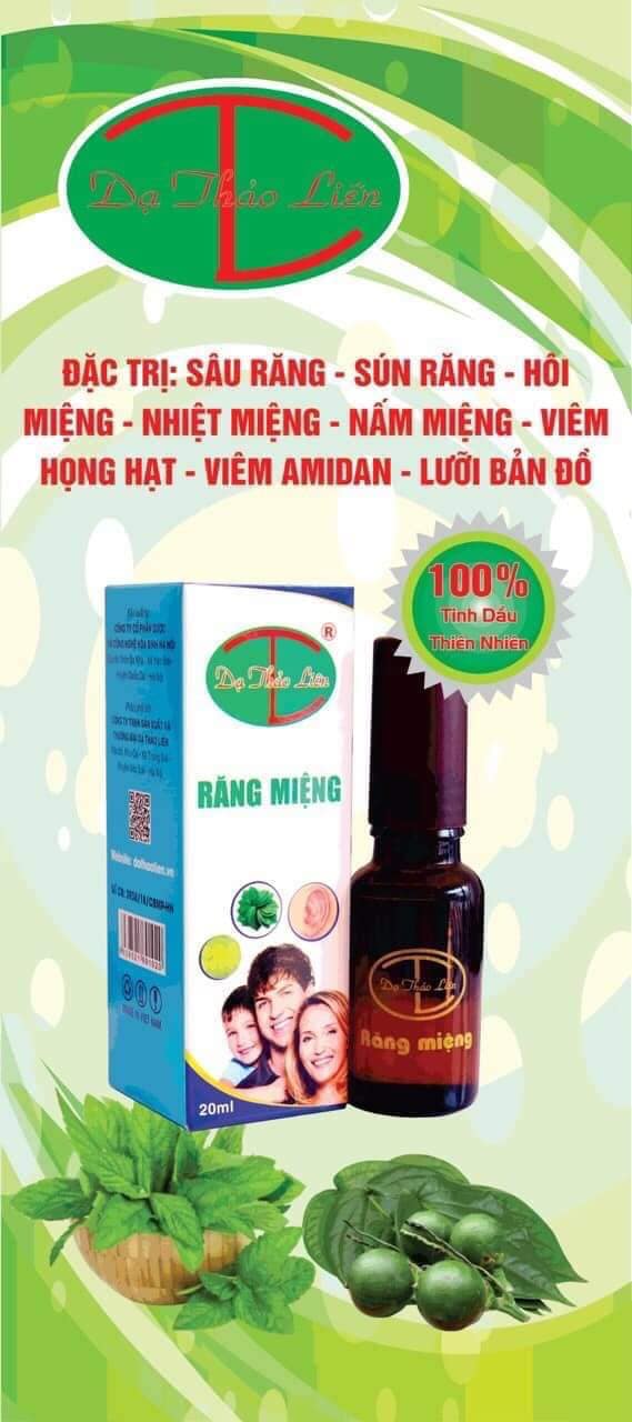 Tinh dầu răng miệng Dạ Thảo Liên chuẩn công ty