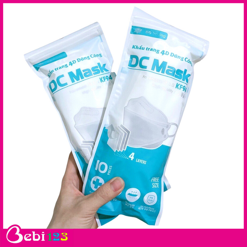 Gói 10 khẩu trang người lớn DC Mask KF94