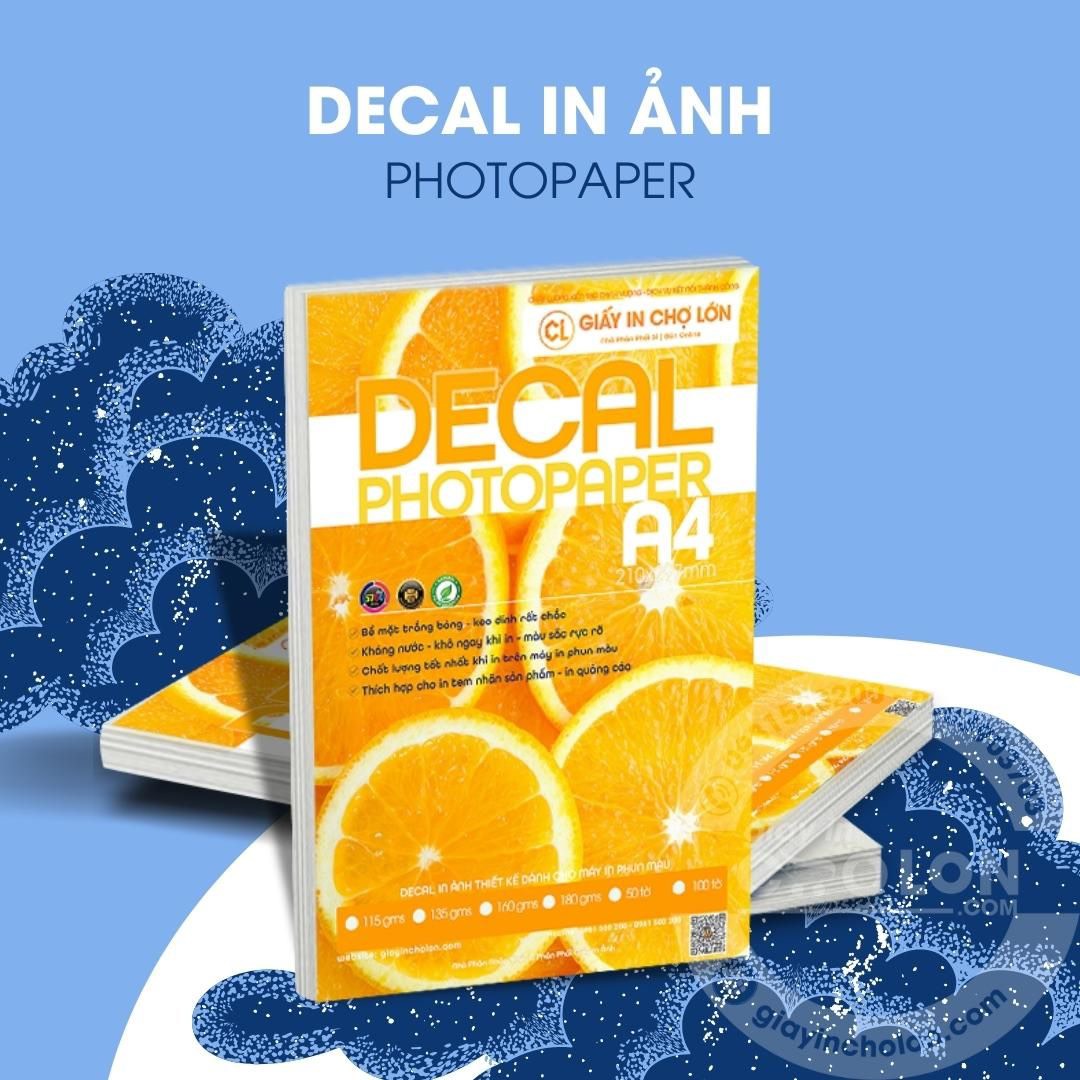 Giấy decal in tem nhãn loại tốt (50 tờ/ XẤP)