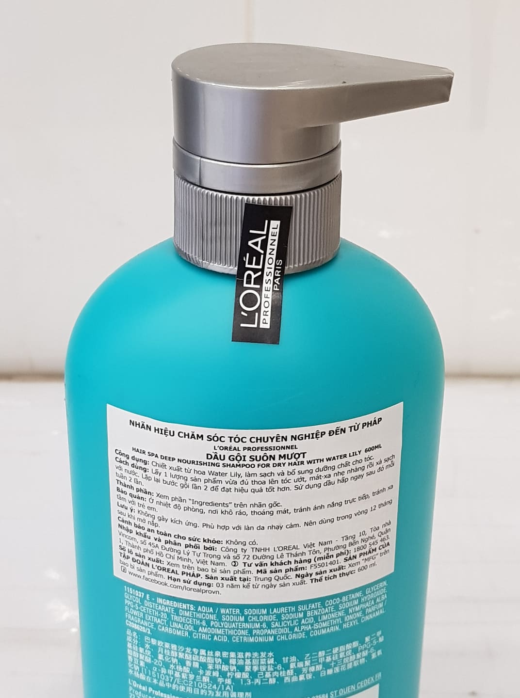 Dầu Gội Chăm Sóc Tóc Suôn Mượt L'OREAL PRO SALON 600ml