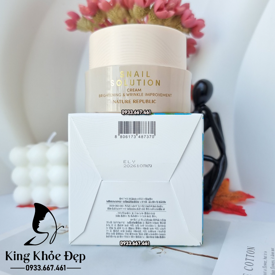 [HCM]Kem Dưỡng Da Nature Republic Snail Solution Cream