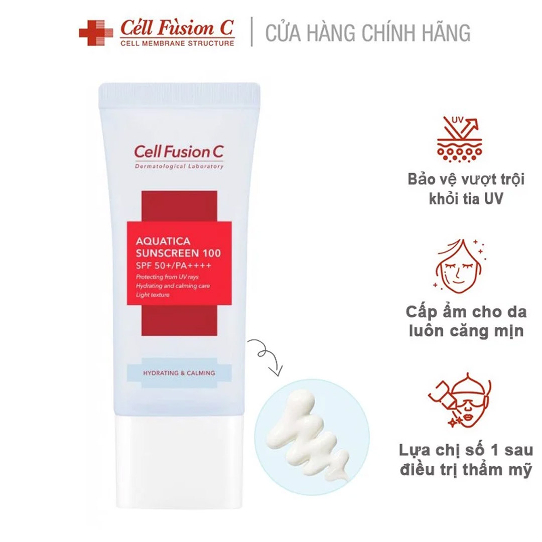 Kem Chống Nắng Cell Fusion C Aquatica Sunscreen 100 SPF50